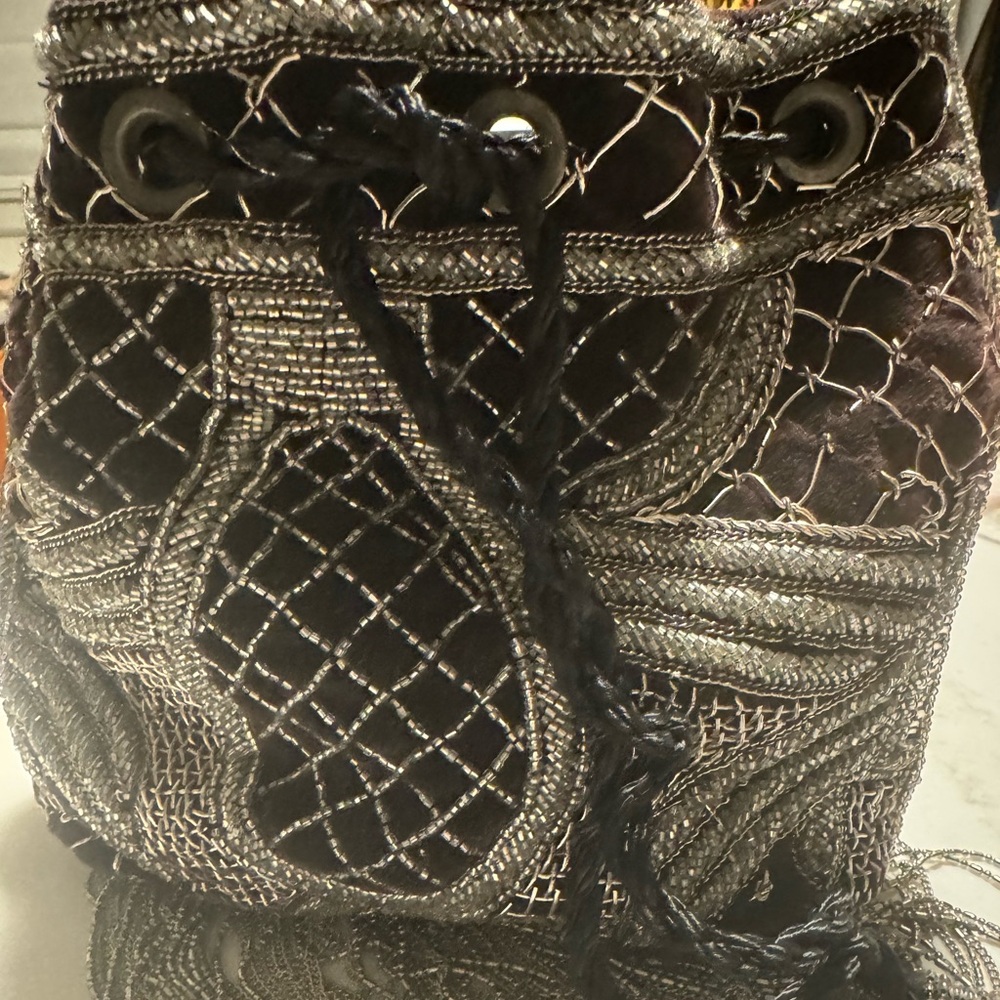 Zara beaded crossbody bag